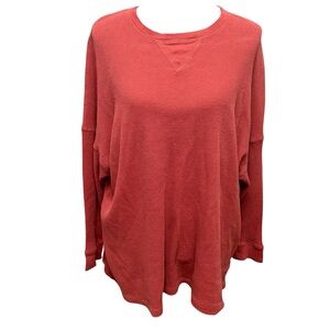 Intimately Free People Thermal Oversized Long Sleeve Shirt Size XS.